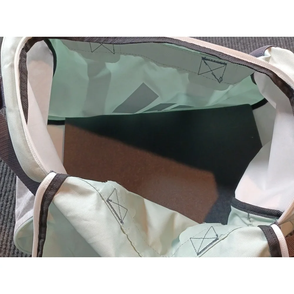 Adidas Defender III Medium Gym Duffle Bag Mint Green And Gray EUC